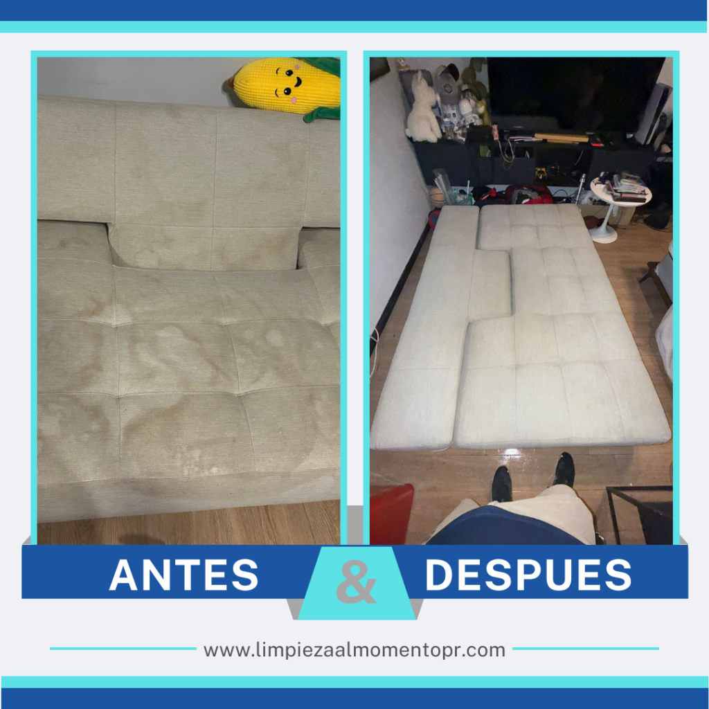Limpieza al Momento - limpieza de futón en Guaynabo